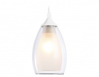 Ambrella Подвесной светильник TR3534 WH/CL/FR белый/прозрачный/белый матовый E27 max 40W D120*800 TR3534 фото