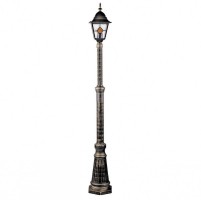 Arte Lamp Berlin Коричневый/Прозрачный Светильник уличный наземный 1x75W E27 A1017PA-1BN фото