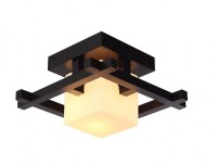 Arte Lamp Woods Коричневый/Белый Светильник потолочный 1x60W 1xE27 A8252PL-1CK фото