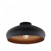 Eglo  94547 Потолочный светильник MOGANO, 1х60W (E27), Ø400, H170, сталь, черный, медный 94547 фото