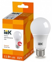 IEK  Лампа светодиодная ECO A60 шар 11Вт 230В 3000К E27 LLE-A60-11-230-30-E27 фото