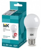 IEK  Лампа светодиодная ECO A60 шар 11Вт 230В 4000К E27 LLE-A60-11-230-40-E27 фото