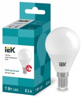IEK  Лампа светодиодная ECO G45 шар 7Вт 230В 4000К E14 LLE-G45-7-230-40-E14 фото