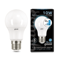 Gauss Лампа LED A60 10W E27 4100K step dimmable 1/10/50 102502210-S фото
