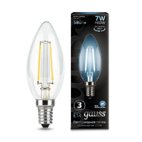 Gauss Лампа LED Filament Candle E14 7W 4100К 1/10/50 103801207 фото