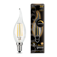 Gauss Лампа LED Filament Candle tailed dimmable E14 5W 2700K 1/10/50 104801105-D фото