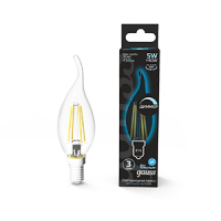 Gauss Лампа LED Filament Candle tailed dimmable E14 5W 4100K 1/10/50 104801205-D фото