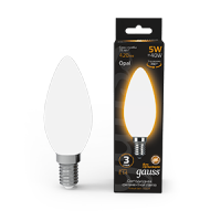 Gauss Лампа LED Filament Candle Opal E14 5W 2700К 1/10/50 103201105 фото