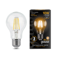 Gauss Лампа LED Filament A60 E27 10W 2700К 1/10/40 102802110 фото