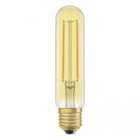 Osram Светодиодная лампа Vintage 1906 LED CL Tubular,филаментная, GOLD 2,5W(замена 20Вт), теплый белый свет (824), золотистая,цоколь E27 4058075808171 фото