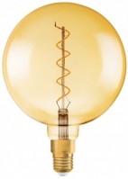 Osram Светодиодная лампа Vintage 1906 LED CL GLOBE200,филаментная,GOLD 5W, теплый белый свет (820), цоколь E27 4058075092013 фото
