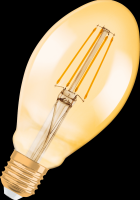 Osram Светодиодная лампа Vintage 1906 LED CL OVAL,филаментная, GOLD 4,5W (замена 40Вт),теплый белый свет (825), золотистая,цоколь E27 4058075091979 фото