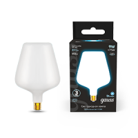 Gauss Лампа Filament V160 9W 890lm 4100К Е27 milky LED 1016802209 фото