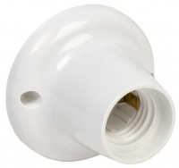 IEK Патрон потолочный Е27 пластик белый EPP12-04-01-K01 фото