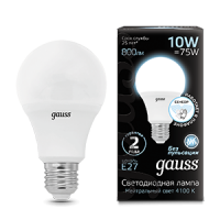 Gauss Лампа A60 10W 800lm 4100К E27 Сенсор LED 1/10/100 102502210-M фото