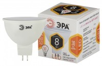 ЭРА Лампочка светодиодная STD LED MR16-8W-827-GU5.3 GU5.3 8 Вт софит теплый белый свет Б0057002 фото