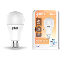 Gauss Лампа Светодиодная Smart Home DIM E27 A60 10 Вт 2700К 1/10/40 1070112 фото