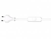 Kink Light A2300,01 Шнур с переключ белый (2м)(10шт в упаковке) 230V AC 50Hz (max 2A) A2300,01 фото