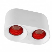Denkirs DK3096-WH+RD Светильник накладной IP 20, 10 Вт, GU5.3, LED, белый/красный, пластик DK3096-WH+RD фото