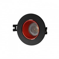 Denkirs DK3061-BK+RD Встраиваемый светильник, IP 20, 10 Вт, GU5.3, LED, черный/красный, пластик DK3061-BK+RD фото