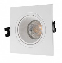 Denkirs DK3071-WH Встраиваемый светильник, IP 20, 10 Вт, GU5.3, LED, белый/белый, пластик DK3071-WH фото