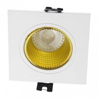 Denkirs DK3071-WH+YE Встраиваемый светильник, IP 20, 10 Вт, GU5.3, LED, белый/желтый, пластик DK3071-WH+YE фото