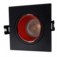 Denkirs DK3071-BK+RD Встраиваемый светильник, IP 20, 10 Вт, GU5.3, LED, черный/красный, пластик DK3071-BK+RD фото