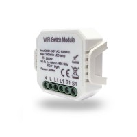 Denkirs RL1001-SM Одноканальное Wi-Fi реле-выключатель 1 x 2300 Вт / 250 Вт для LED RL1001-SM фото