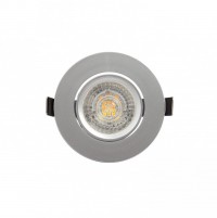 Denkirs DK3020-CM Встраиваемый светильник, IP 20, 10 Вт, GU5.3, LED, серый, пластик DK3020-CM фото