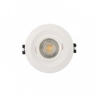 Denkirs DK3029-WH Встраиваемый светильник, IP 20, 10 Вт, GU5.3, LED, белый, пластик DK3029-WH фото