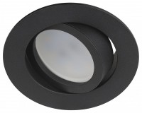 ЭРА Встраиваемый светильник алюминиевый KL86 BK MR16/GU5.3 черный Б0054351 фото