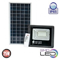 Horoz Electric 068-012-0025 25W Чёрный 6400К 3.2V Светодиодный прожектор с модулем солнечной батареи TIGER-25 HRZ33002946 фото