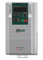 DEKraft Преобразователь частоты DEKV060-0.75кВт 3 фазы 380В с торм. модулем DEKV060G0R75T4B фото