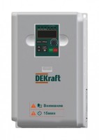 DEKraft Преобразователь частоты DEKV060-7.5кВт 3 фазы 380В с торм. модулем DEKV060G7R5T4B фото