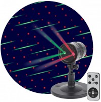 Проекторы ENIOP-01  ЭРА Проектор Laser Метеоритный дождь мультирежим 2 цвета, 220V, IP44 Б0041642 фото