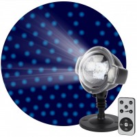 Проекторы ENIOP-03  ЭРА Проектор LED Падающий снег мультирежим холодный свет, 220V, IP44 Б0041644 фото