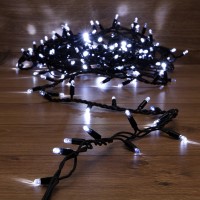 NEON-NIGHT Гирлянда модульная «Дюраплей LED» 10 м, 200 LED, черный каучук, цвет свечения белый с эффектом мерцания 315-195 фото