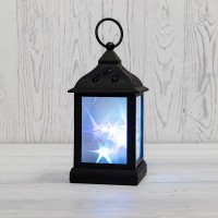 NEON-NIGHT Декоративный фонарь 11х11х22,5 см, черный корпус, цвет свечения RGB с эффектом мерцания 513-064 фото