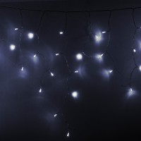 NEON-NIGHT Гирлянда Айсикл (бахрома) светодиодный, 4,8 х 0,6 м, прозрачный провод, 230 В, диоды белые, 176 LED 255-145 фото