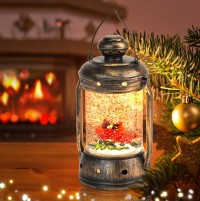 ЭРА ENGDS-12 Новогодний декоративный светильник Красный кардинал, теплый белый LED, h 18см, 3*АА, таймер 6 ч, IP20 Б0051944 фото