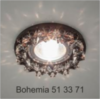 Italmac Bohemia 51 33 71 Светильник декоративный из ограненного стекла, MR16, черный Bohemia 51 33 71 фото