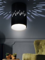 ЭРА Светильник настенно-потолочный спот OL11 LD GX53 BK черный, подсветка 1 W Б0050270 фото
