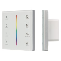 Arlight Панель Sens SMART-P22-RGBW White (12-24V, 4x3A, 2.4G) (IP20 Пластик, 5 лет) 025168 фото