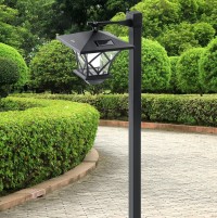 ЭРА SL-PL155-PST Садовый светильник на солнечной батарее, пластик, черный, 155 см Б0007513 фото