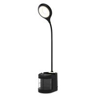 Ambrella Настольная светодиодная лампа со встроенной аккумулятороной батареей и органайзером DE562 BK черный LED 4200K 4W DE562 фото