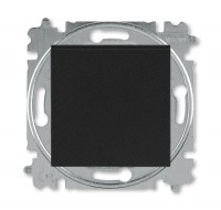 ABB Levit антрацит / дымчатый чёрный Выключатель 1-клавишный 2-полюсный 2CHH590245A6063 фото