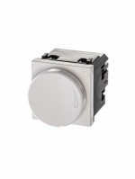 ABB Zenit Белый Механизм электронного поворотного светорегулятора для регулируемых LEDi ламп, 2-100 Вт, 2-модульный 2CLA226030N1101 фото