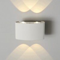 Elektrostandard 1555 TECHNO LED / Светильник садово-парковый со светодиодами TWINKY DOUBLE белый a038419 фото