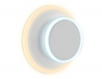 Ambrella Настенный светодиодный светильник FW105 WH/S белый/песок LED 3000K/6400K 15W 240*190*50 FW105 фото