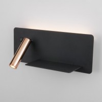 Elektrostandard Настенный светодиодный светильник с USB Fant R LED (правый) MRL LED 1113 чёрный/золото 4690389168390 a053082 фото
